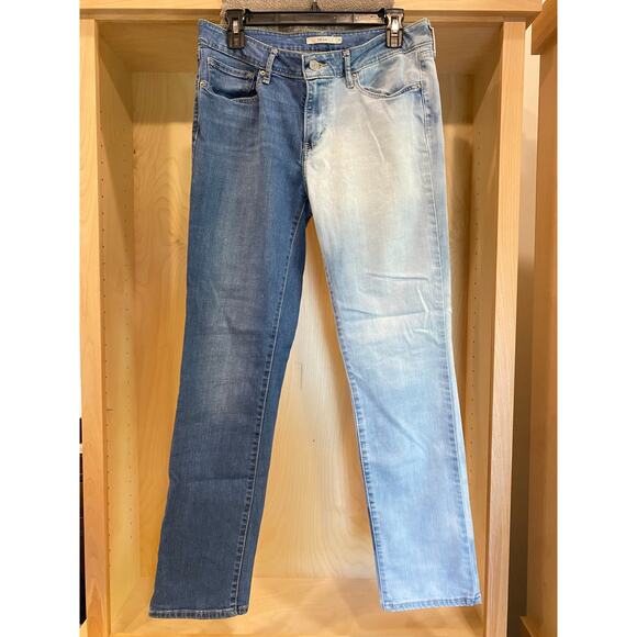 Levi's 2 tone 712 slim straight blue jeans - Picture 1 of 5